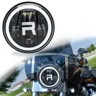 Мотоциклетная 7-дюймовая светодиодная фара, 7-дюймовая светодиодная фара DRL H4, гало-кольцо, Янтарный указатель поворота, налобный фонарь для Jeep JK TJ Touring, Lada 4x4, Yamaha, Niva