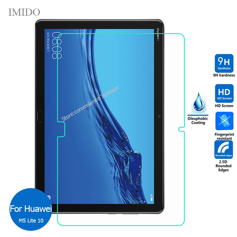 

For Huawei Mediapad M5 Lite 10 Tempered Glass Screen Protector 9h Protective Film on Media pad M 5 M5Lite 10.1 Bah2 W09 L09