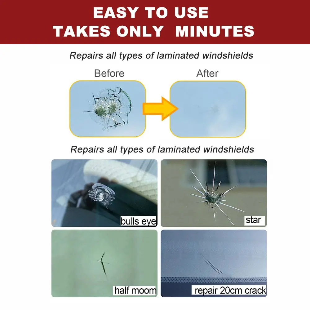 Набор для ремонта лобового стекла автомобиля комплект звездных чипов с смолой