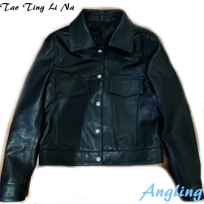 Tao Ting Li Na Women  New Fashion Genuine Real Sheep Leather Jacket G38