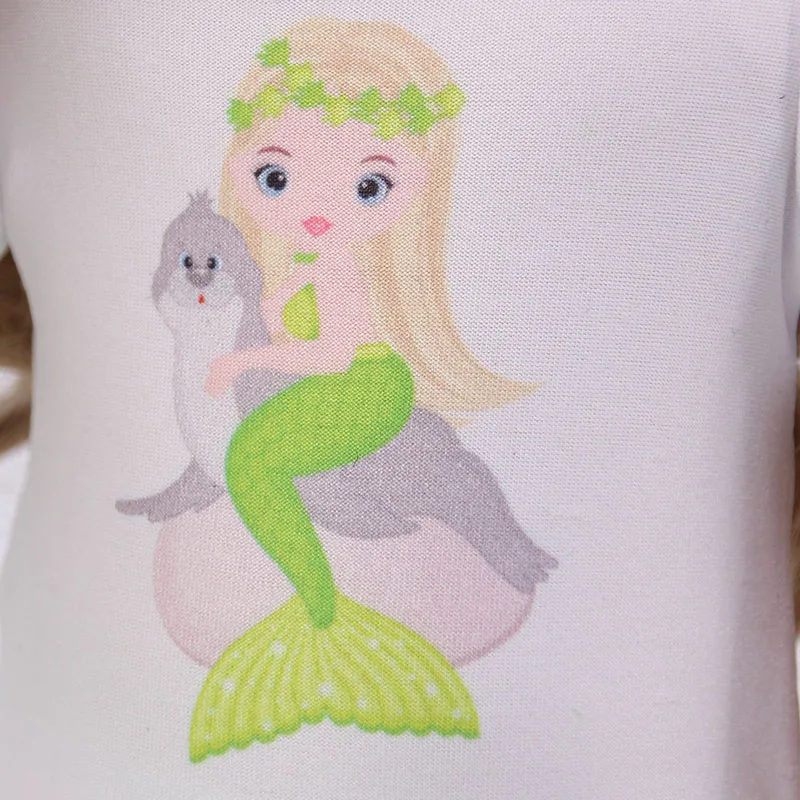 Женский купальник с рисунком единорога русалки для 18 дюймовых американских