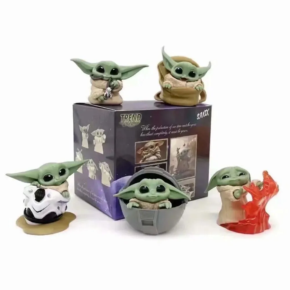 

5pcs/set Baby Yoda Star Wars Series 2 Mandalorian The Child Bounty Collection Figures Toys