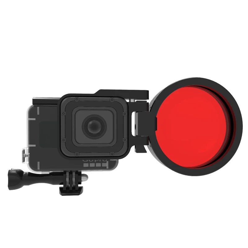 Фильтр для камеры 24X макрообъектив красное кольцо адаптер дайвинга GoPro Hero 5/6/7