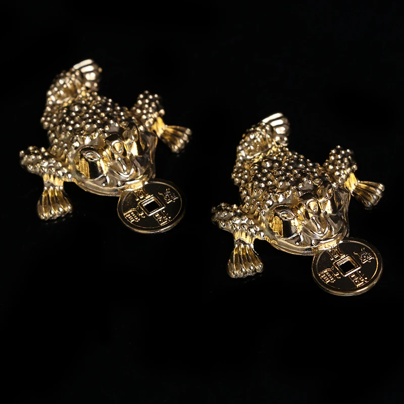 5PCS Home Decor Feng shui Pocket Toad Frogs Fortune Key Ring Fashion Car Keychain Charm Bag Pendant Keyring Chains - купить по