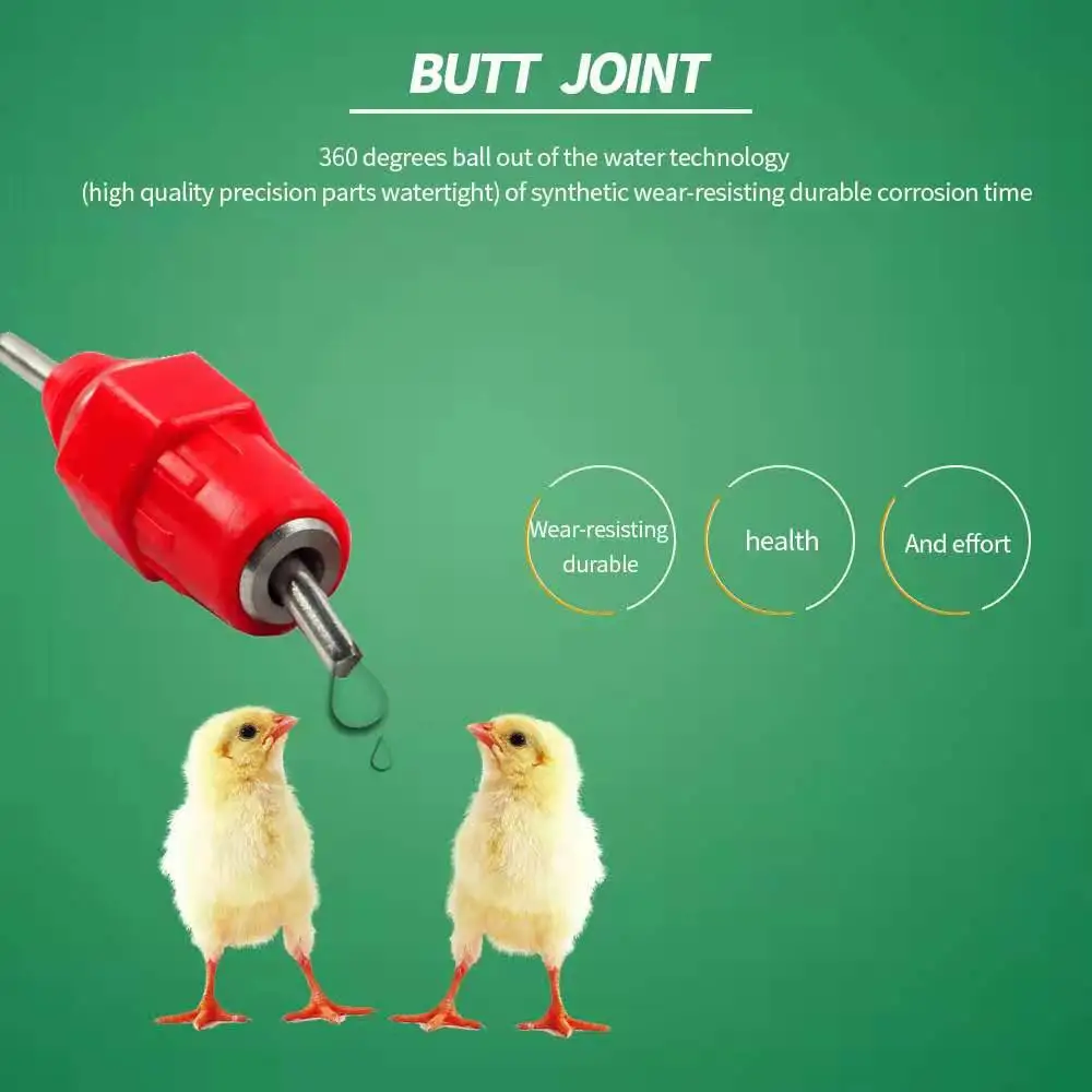 Соска для птицы 20 шт. автоматическая поилка цыплят с пружинной головкой