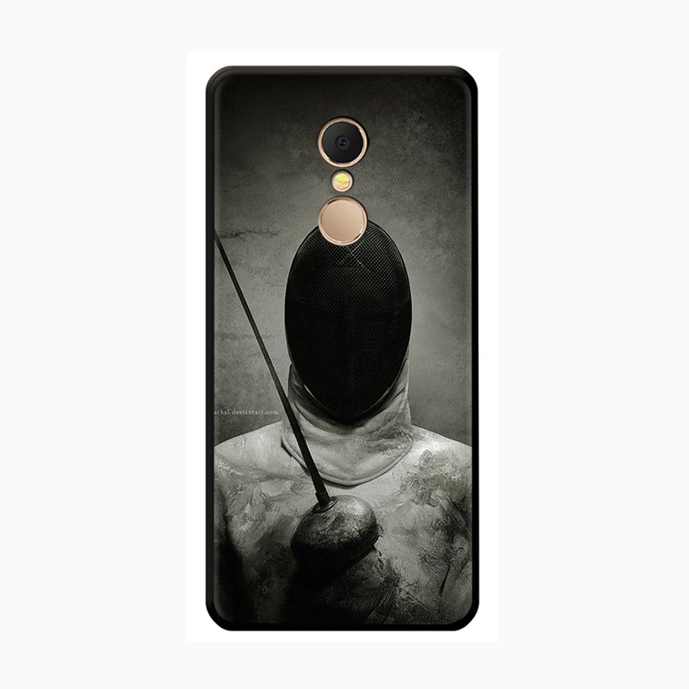 Sport fencing Silicone Phone Case for Redmi 4A 4X 5 Plus 5A 6 6A 7 7A 8A S2 GO K20 Pro K30 Poco X2 | Мобильные телефоны и