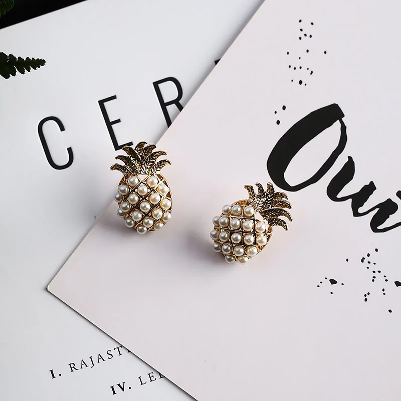 Корейские милые серьги для девочек корейские простые золотые с имитацией