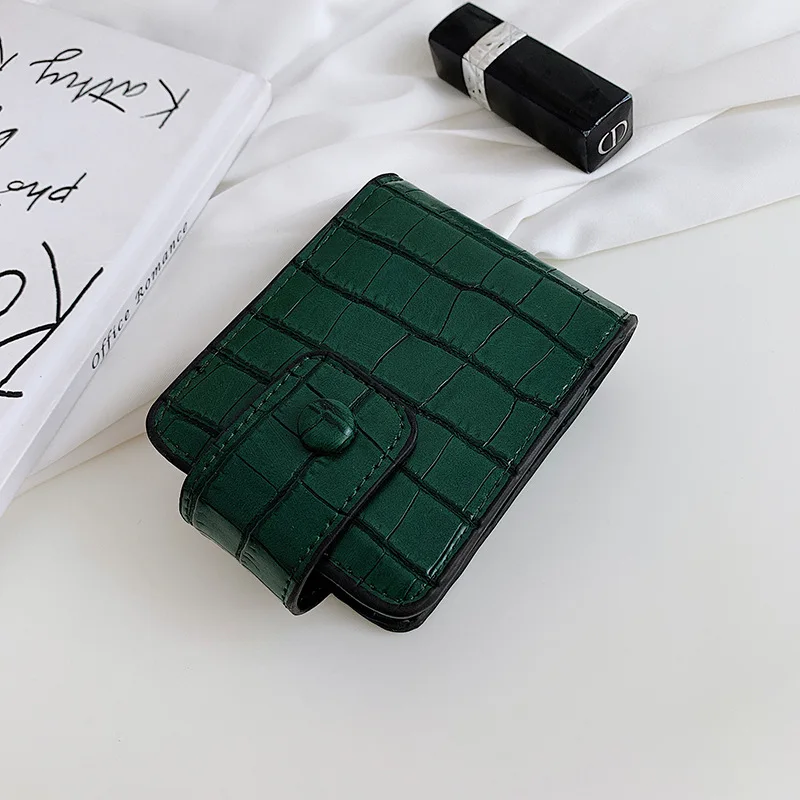 

Net red crocodile pattern portable mouth red bag Mini Cosmetic bag storage bag mirror bag Pu zero purse lady's purse