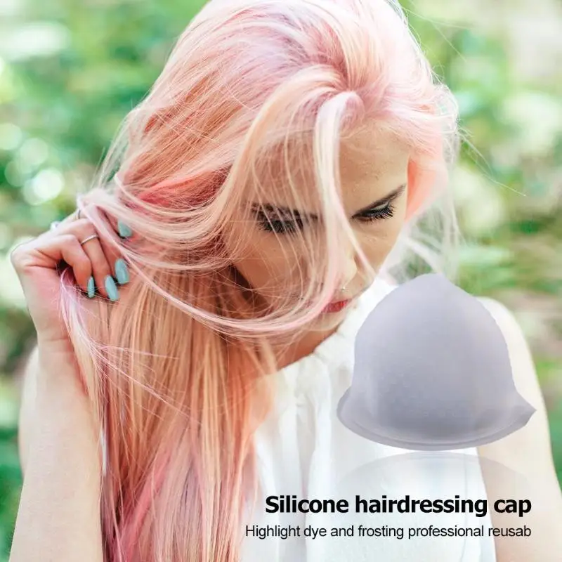 Многоразовые расцветки силикона подсветка колпачок для красителя шляпа Лидер