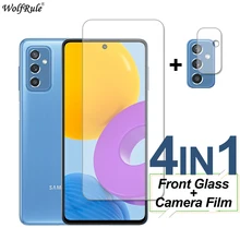 Protective Tempered Glass For Samsung Galaxy M52 A22 A22S M12 F52 A12 A52 A72 Screen Protector Phone Lens Film For Samsung M52