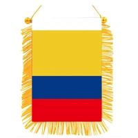 xvggdg 1015cm colombia flag mini double sided printed blackout cloth hanging national flag