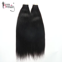yaki straight tape in human hair extensions kinky straight skin weft adhesive invisible brazilian hair extensions ever beauty