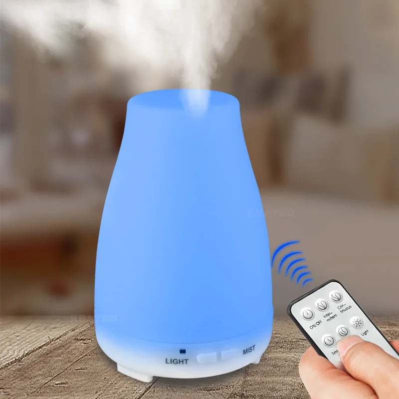 

200ML Remote Control USB Air Humidifier Oil Air Diffuser Ultrasonic Humidifier Cool Mist With Color LED Lights For Home