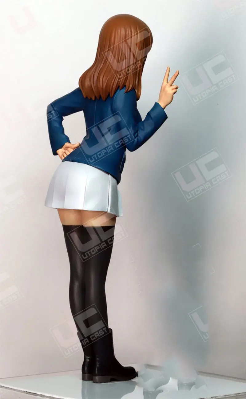Kawaii аниме 1/35 масштаб колесница Униформа девушка миниатюрное статическое моделирование Неокрашенный DIY сборка Женская фигурная Смола модельные наборы