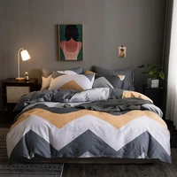 34pcs 100 cotton bedding sets nordic style bed linen duvet cover bed sheet pillowcases simplicity fitted home textiles