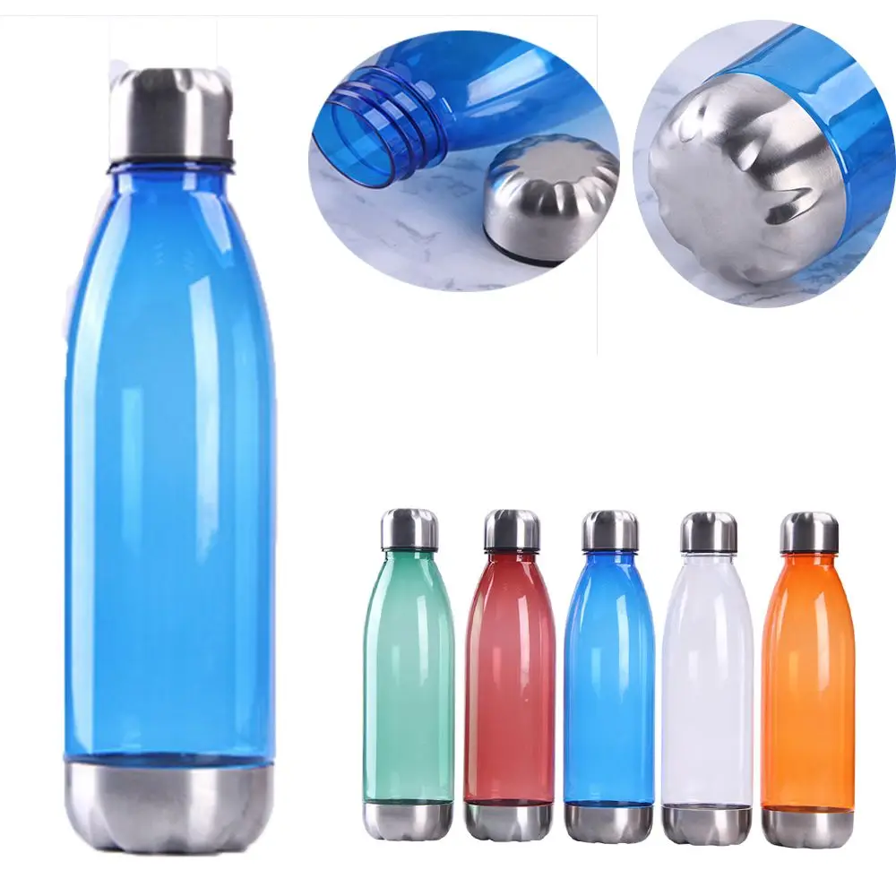 750ml Transparent PS Sports Water Bottle Coke Shape Drinking Canteen Clear BPA Free Gym Outdoor Sport Cup Drink Accessory | Спорт и