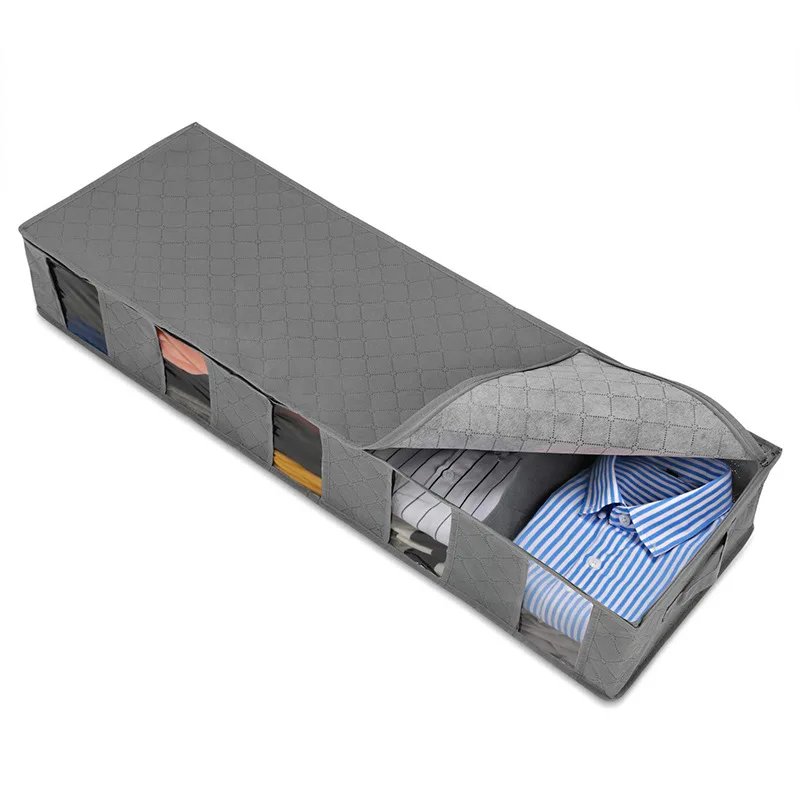 MASCOTANGEL Storage Box Organizers Closet Bag Sweater T-Shirt Clothes Blanket Breathable Durable Container Under Bed | Дом и сад