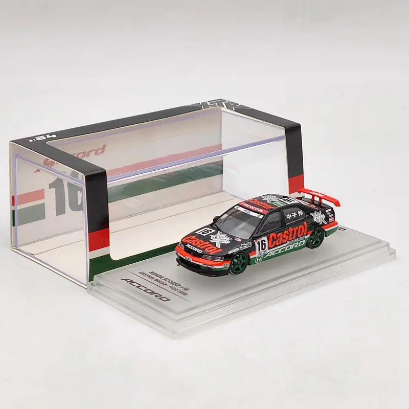 INNO 1:64 H ~ da ACCORD #16 Castrol Mugen JTCC 1996 литые модели игрушек автомобиль Ограниченная