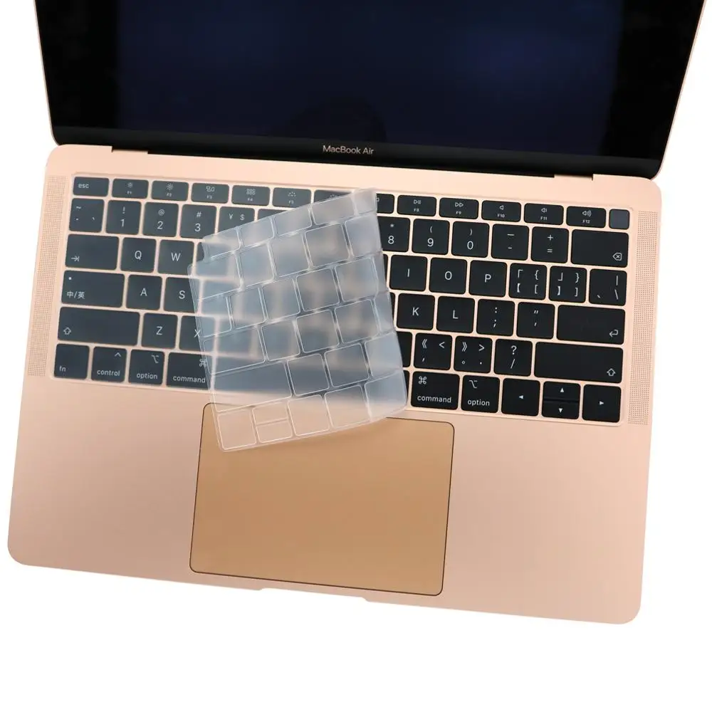 ТПУ Клавиатура чехол для Macbook Air 11 12 13 Pro 13 15 retina тонкая Сенсорная панель матовый прозрачный чехол