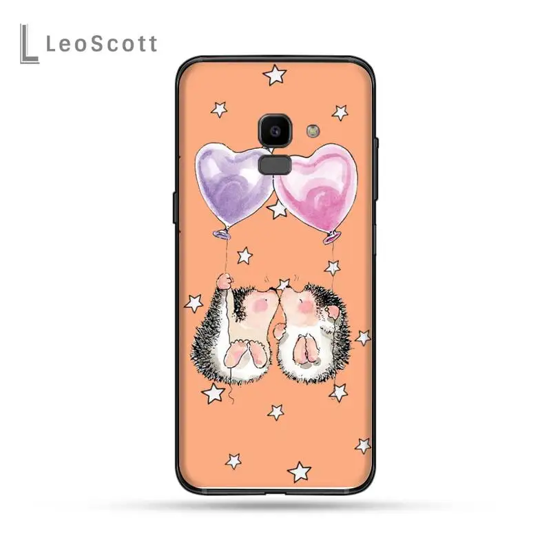 

Kawaii Hedgehog Heart Phone Case For Samsung Galaxy J2 J4 J5 J6 J7 J8 2016 2017 2018 Prime Pro plus Neo duo