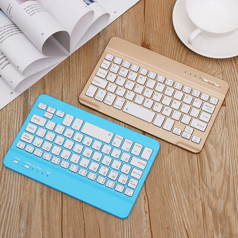 Asunflower Мини Беспроводная Bluetooth клавиатура с тачпадом для Ipad Apple Mac ноутбук 9 7 дюйма