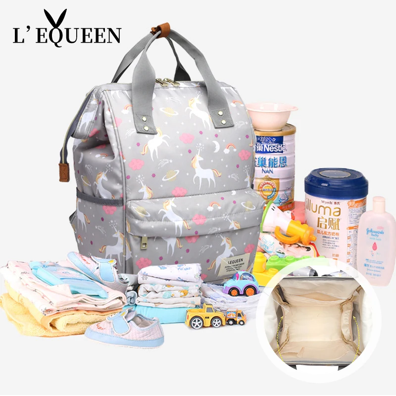 LEQUEEN Mommy сумка для подгузников детская рюкзак мам смены ухода за ребенком коляска