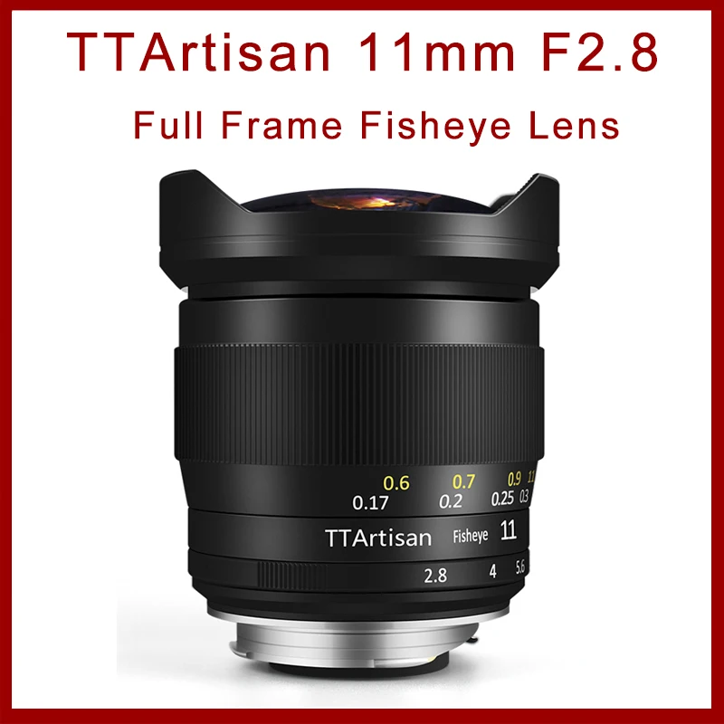 

TTArtisan 11mm F2.8 Fisheye Lens Full Frame for Leica M Sony E Nikon Z mount Camera A7R3 A7S A6300 Z7 Z6 MF Manual Focus