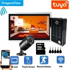 Умный видеодомофон Dragonsview Tuya, Wi-Fi, беспроводной домофон для домашнего разговора, 1080P, дверной звонок, камера безопасности, 10-дюймовый монитор