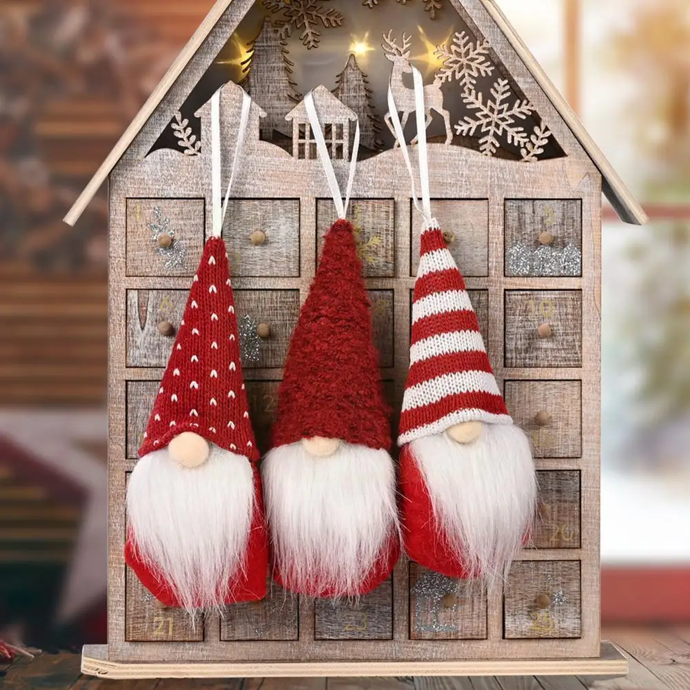 

Christmas Faceless Doll Decoration Santa Xmas Tree Decoration Ornament For Home Scene Christmas Layout Hanging Tree Hanging U9C1