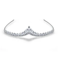 floralbride copper crystal rhinestones zircon bridal tiara wedding cz queen princess pageant party crown women jewelry