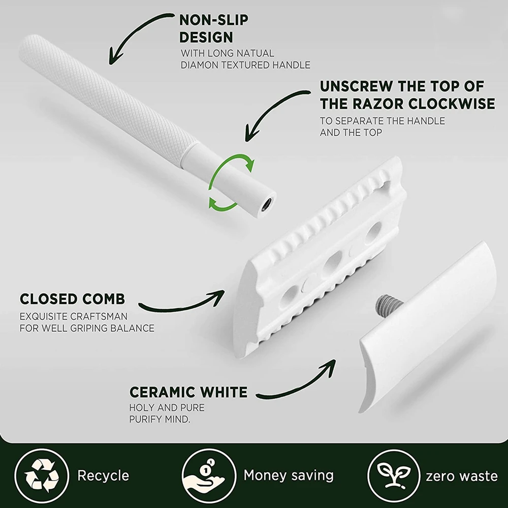 HAWARD Eco Содружественная двойная кромка Безопасная бритва для женщин удаление