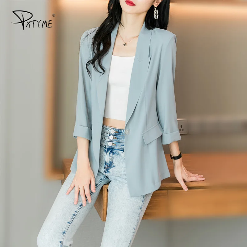 

2021 новые летние модные дизайнерские Брендовые женские осенне-блейзер на каждый день футболка Кнопка рубашка Slim Fit костюм с длинными рукавам...