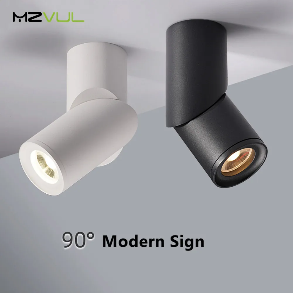 

Современный дизайн, СВЕТОДИОДНЫЙ Светильник направленного света, поверхностный монтаж, точечный светодиодный светильник, 90 °, регулируема...