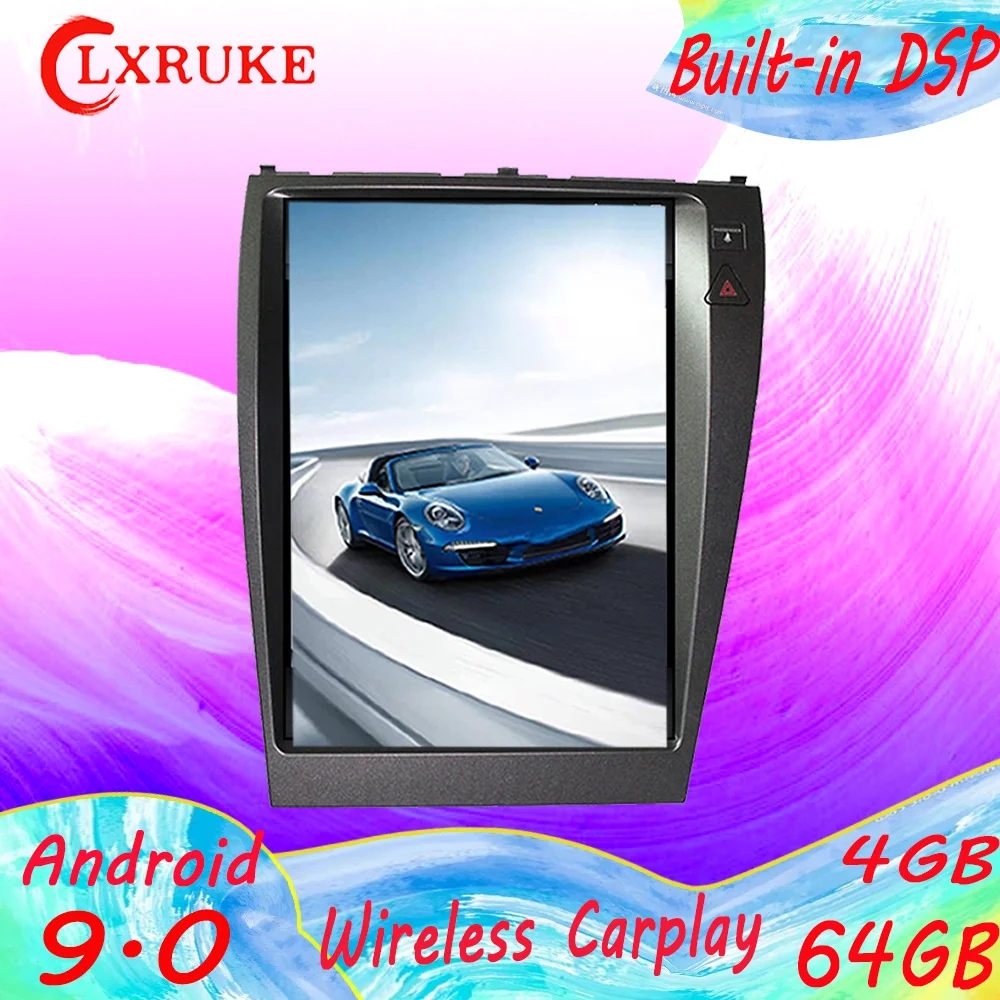 

Tesla Стиль Android9.0 PX6 для Lexus ES240 ES350 2006-2012 стереофонический радиоприемник автомобиля радио автомобиля GPS навигатор мультимедийный dvd-плеер GPS