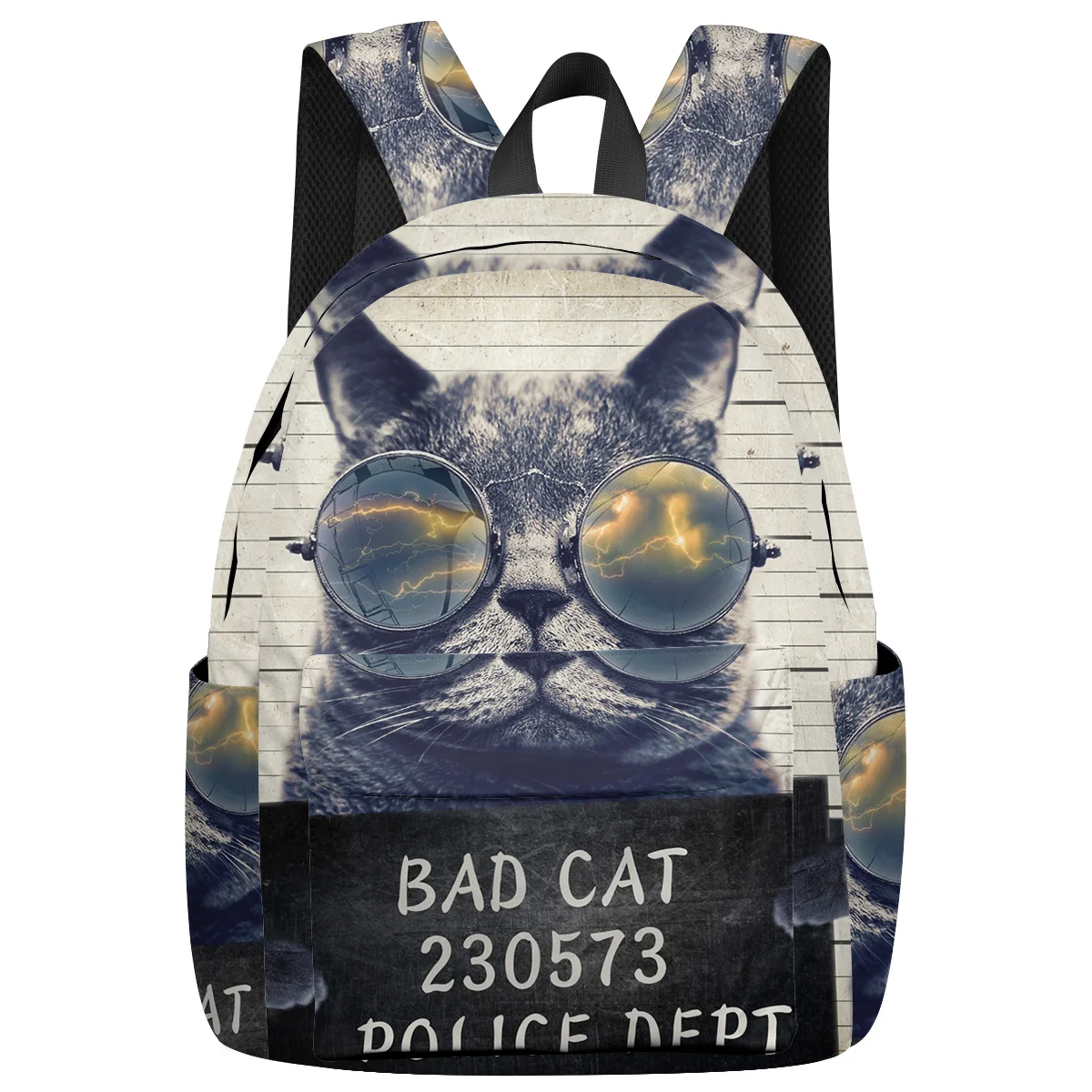 Ретро рюкзак для женщин и мужчин в британском стиле Bad Cat Bobtail рюкзаки путешествий