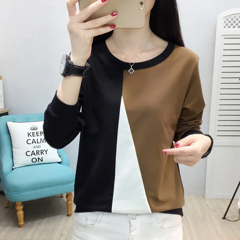 

Women Hoodies Sweatshirtsc 2019 Winter Patchwork Cotton Long Sleeve Plus Size Hoodie Female Sweat Femme