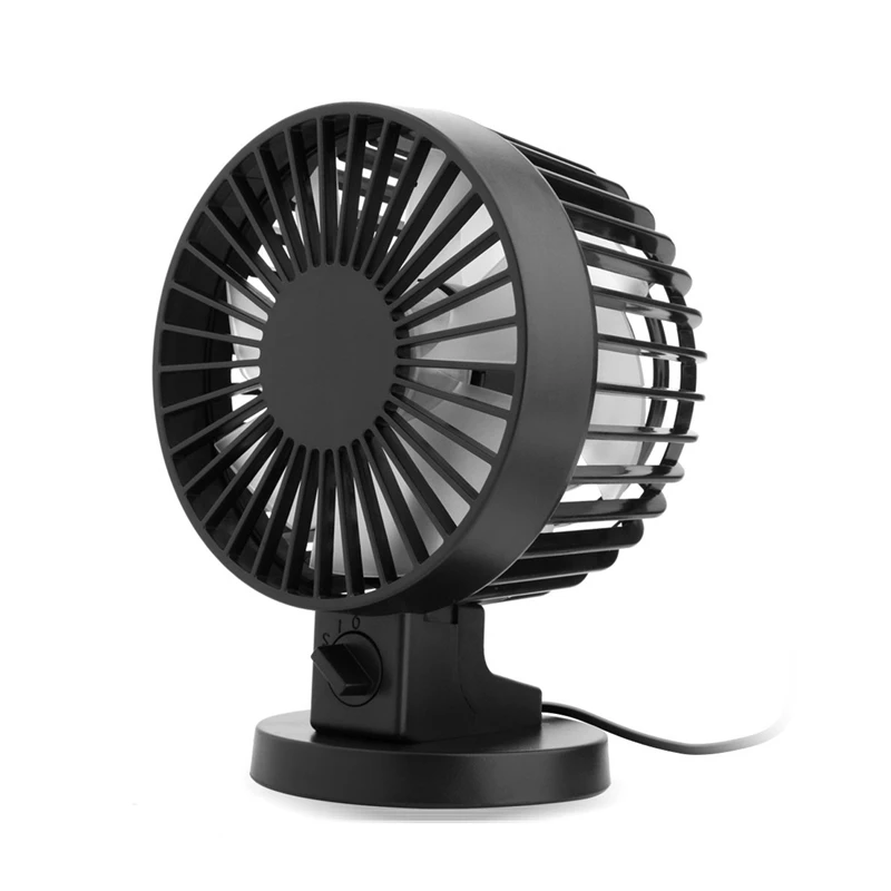 Personal Mini USB Fan Noiseless Table Desk with Dual Blades For Home Office Desktop(2 gears) Black | Бытовая техника