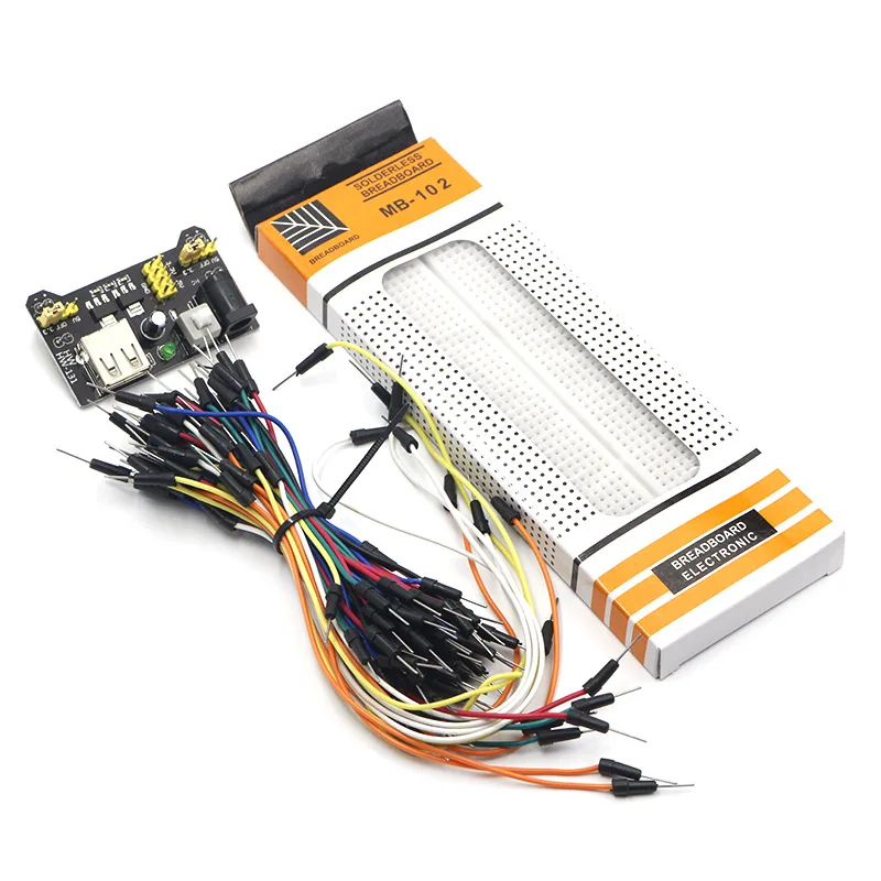 3 V/5V MB102 макет модуль питания + MB 102 830 точек Solderless Прототип макетная плата комплект