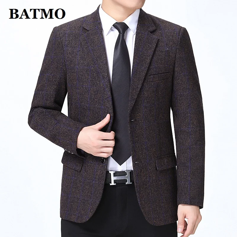 BATMO 2020 Новое поступление высококачественный клетчатый Повседневный блейзер для