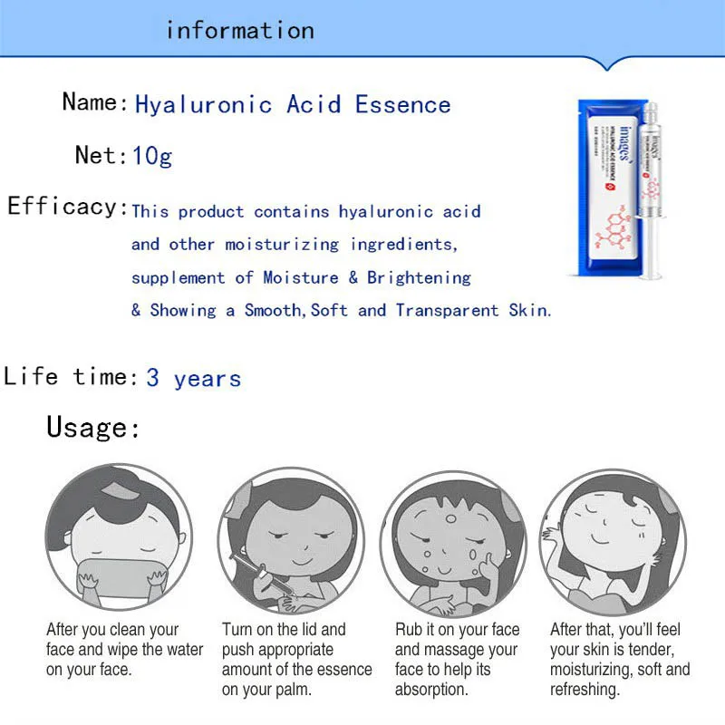 

hyaluronic acid liquid Face Cream anti aging anti wrinkle collagen moisturizing essence face cream