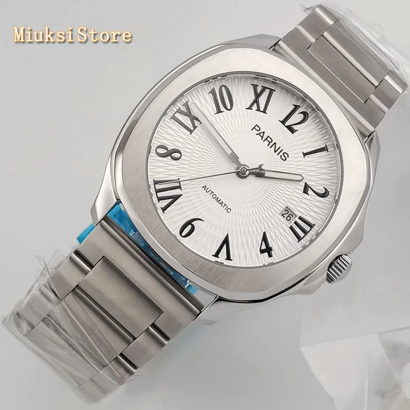 Мужские механические часы с сапфировым стеклом 40 мм | Наручные