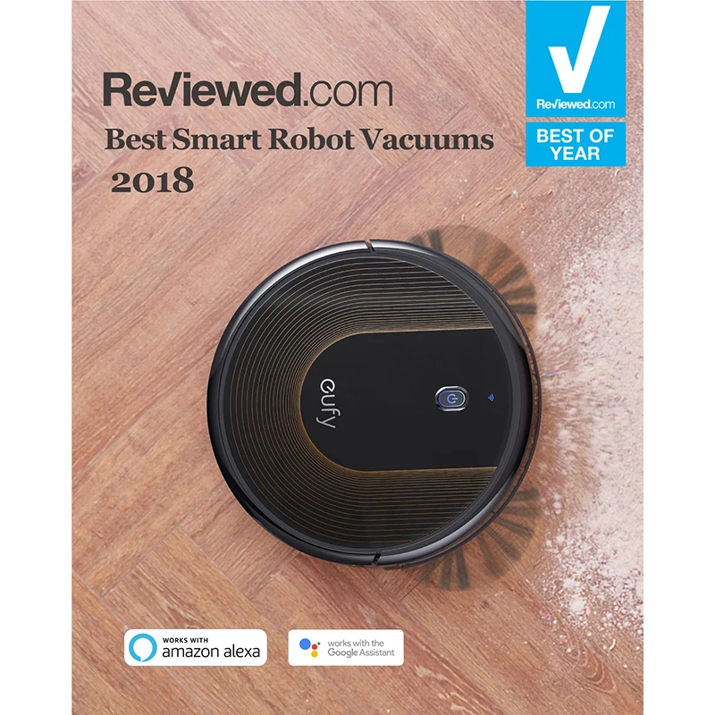 eufy [BoostIQ] RoboVac 30C Robot Vacuum Cleaner 1500Pa Suction Boundary Strips Included Quiet Self-Charging Robotic | Бытовая техника