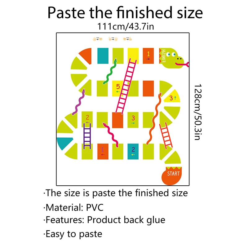 Zollor Мультяшные наклейки для пола в виде лестницы и цифр детской комнаты детского