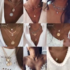 25 стилей Бохо ракушка жемчужное ожерелье для женщин длинное очарование заявление чокер 2020 ожерелье цветок ожерелье Свадебные ювелирные изделия