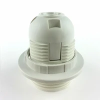 10pcspack high quality e27 lamp holder 250v 4a plastic led light bulb base diy rubber screw mouth pendant socket accessories