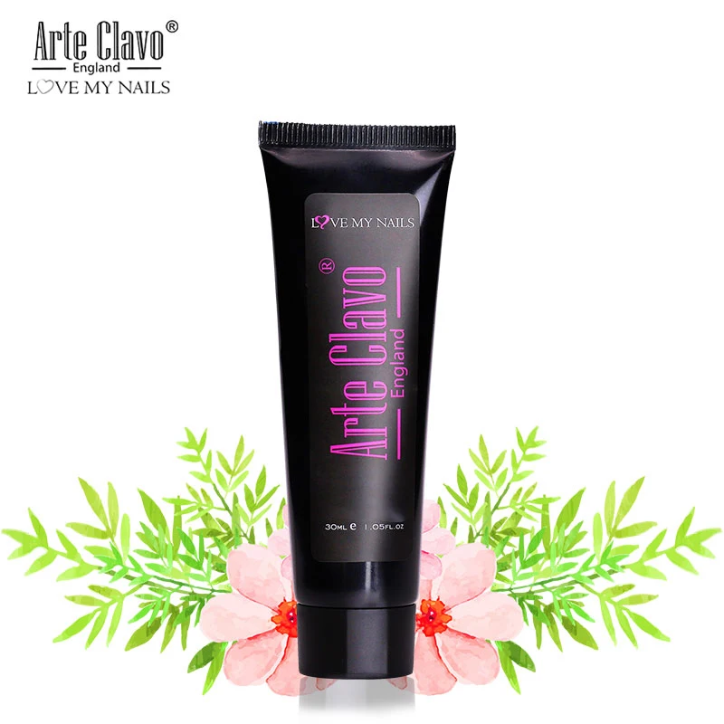 

Arte Clavo 30ml Builder Gel Extension Set False Nail Tips Pink White Clear Acrylic Poly LED Gel Nail Polish Crystal Extend Quick