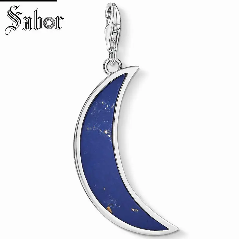 Подвеска thomas Dark Blue Moon Подарочные ювелирные изделия для женщин новый подарок на