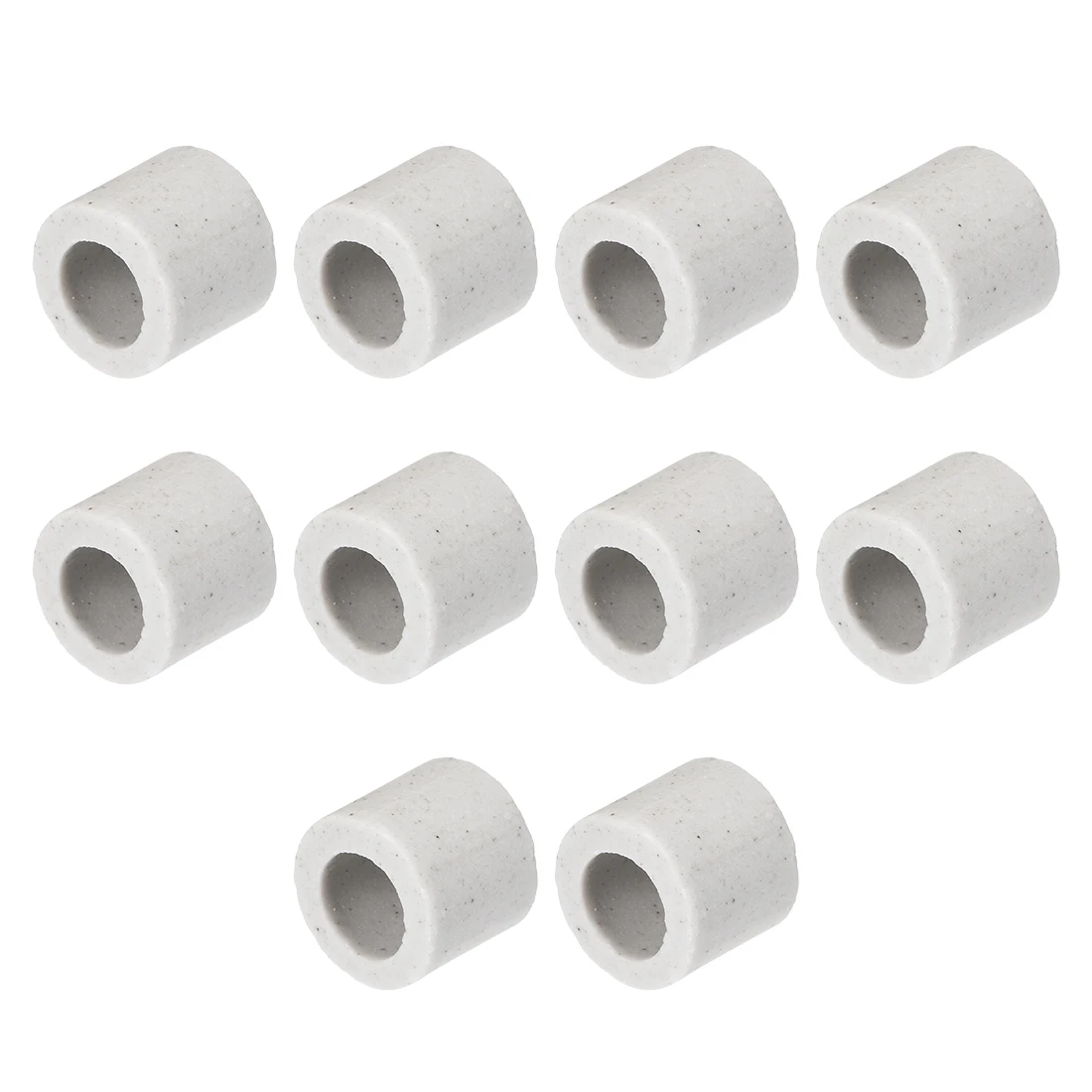 

uxcell 10 Pcs 8mm Dia Ceramic Insulation Tube Single Bore Porcelain Insulator Pipe for Heating Element