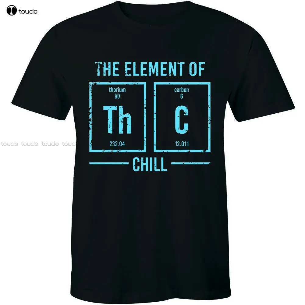 Новинка The Element Of Th C Chill-Смешная футболка с изображением марихуаны мужские