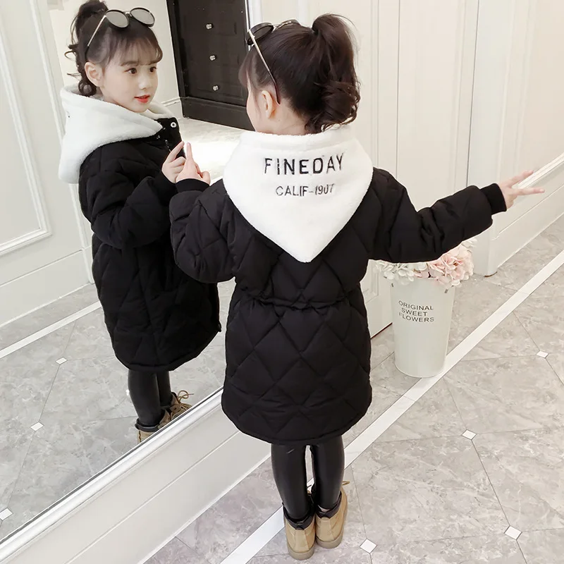 2019 модная детская зимняя куртка-пуховик Одежда для девочек одежда теплая Толстая